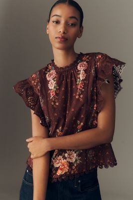 Alia Embroidered Blouse | Anthropologie