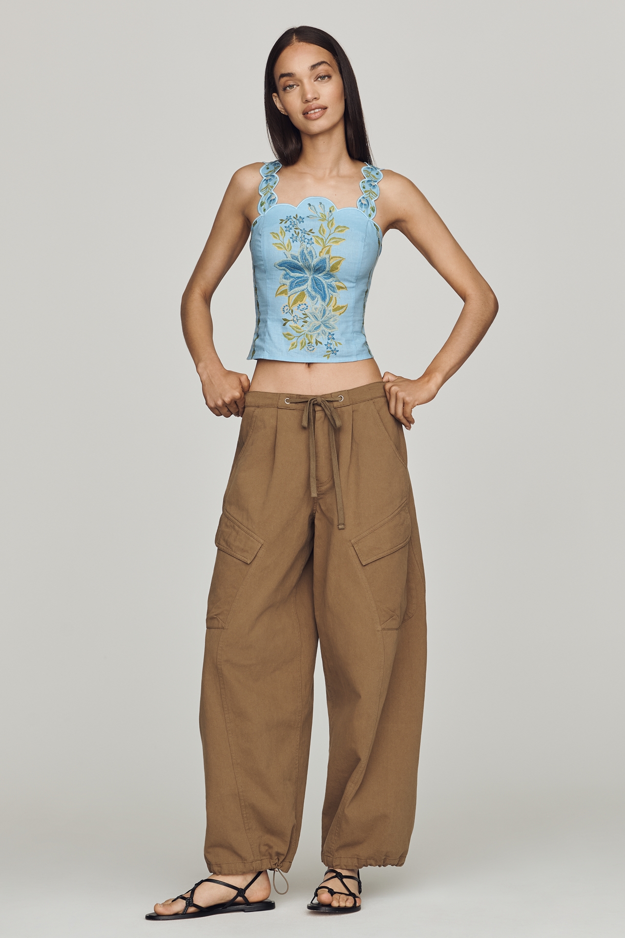 Farm Rio x Anthropologie Scallop Tank