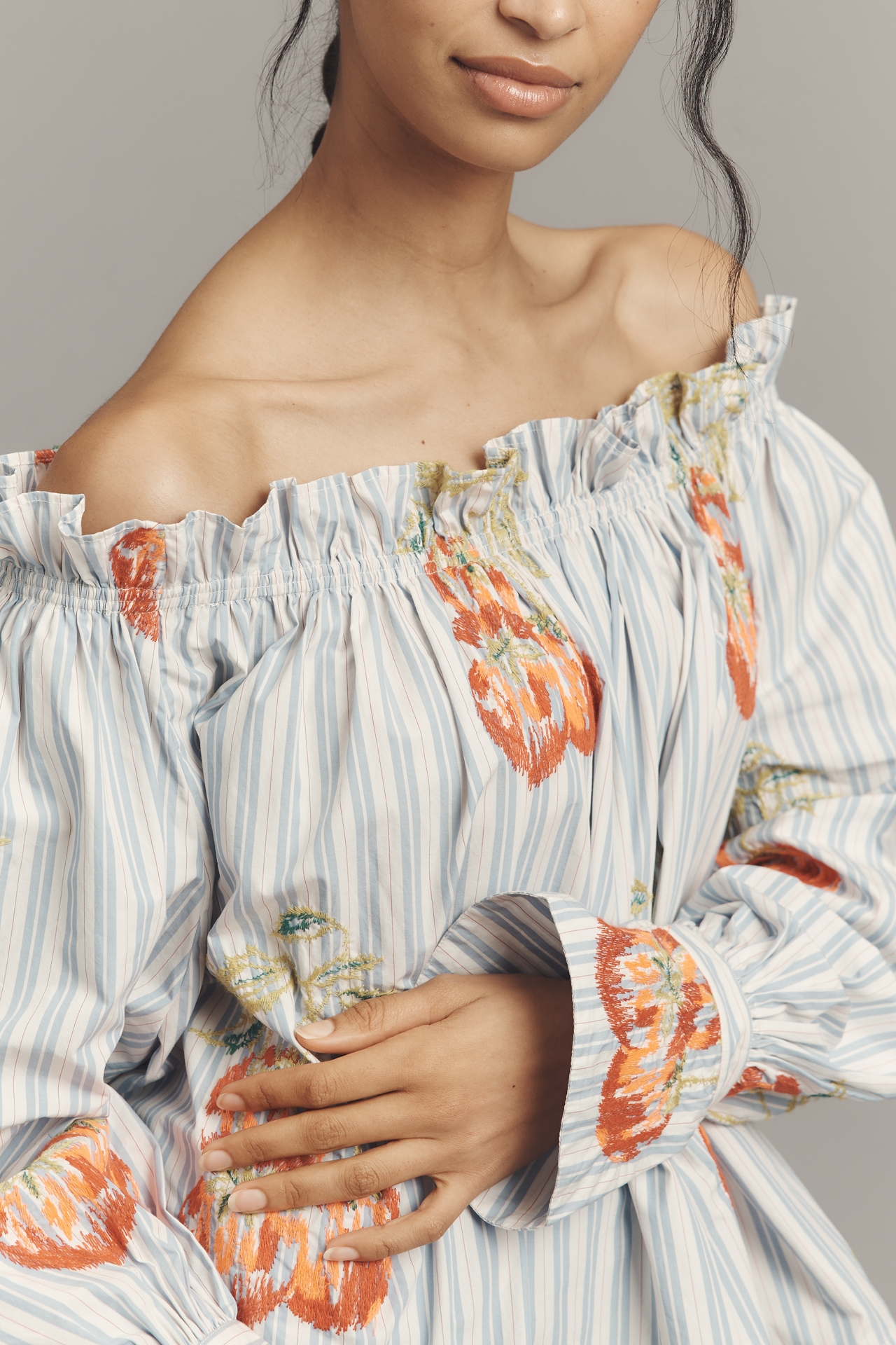 Essentiel Antwerp Handstand Off-Shoulder Blouse