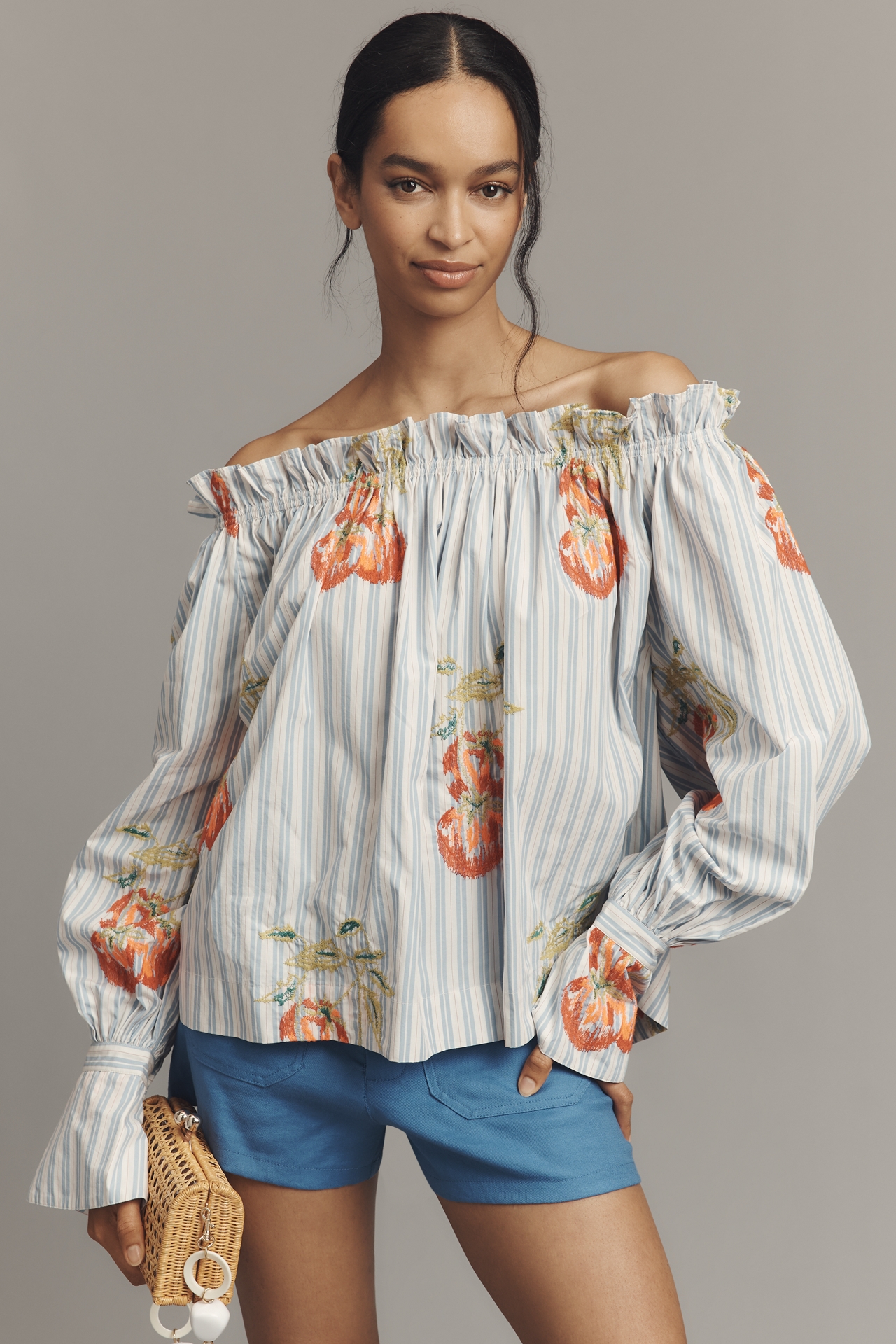 Essentiel Antwerp Handstand Off-Shoulder Blouse