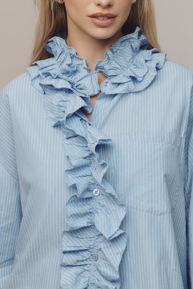 Essentiel Antwerp Ipojuca Ruffle Buttondown Shirt #2