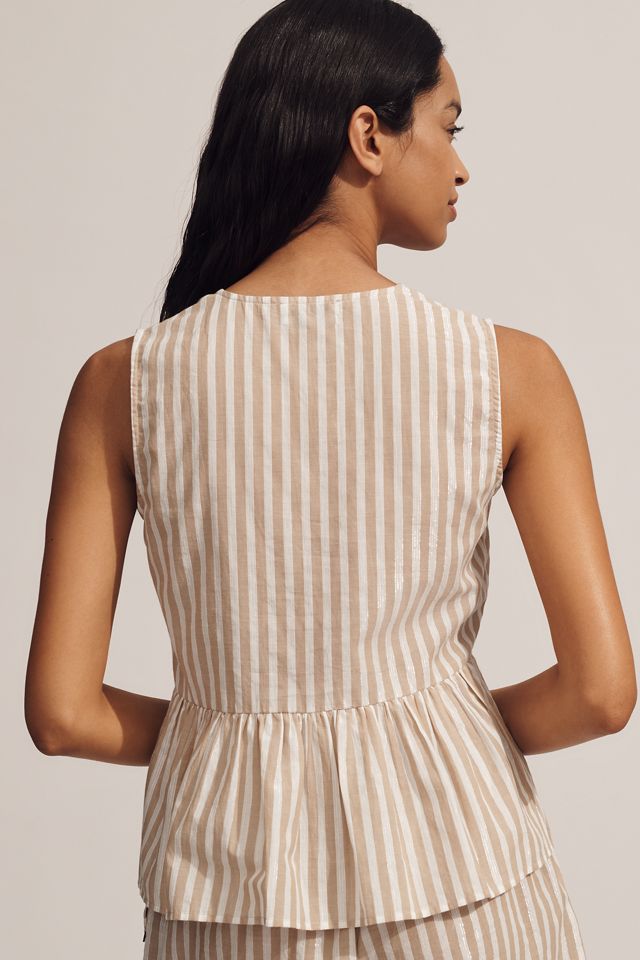 Scotch & Soda Bow-Front Peplum Tank #1