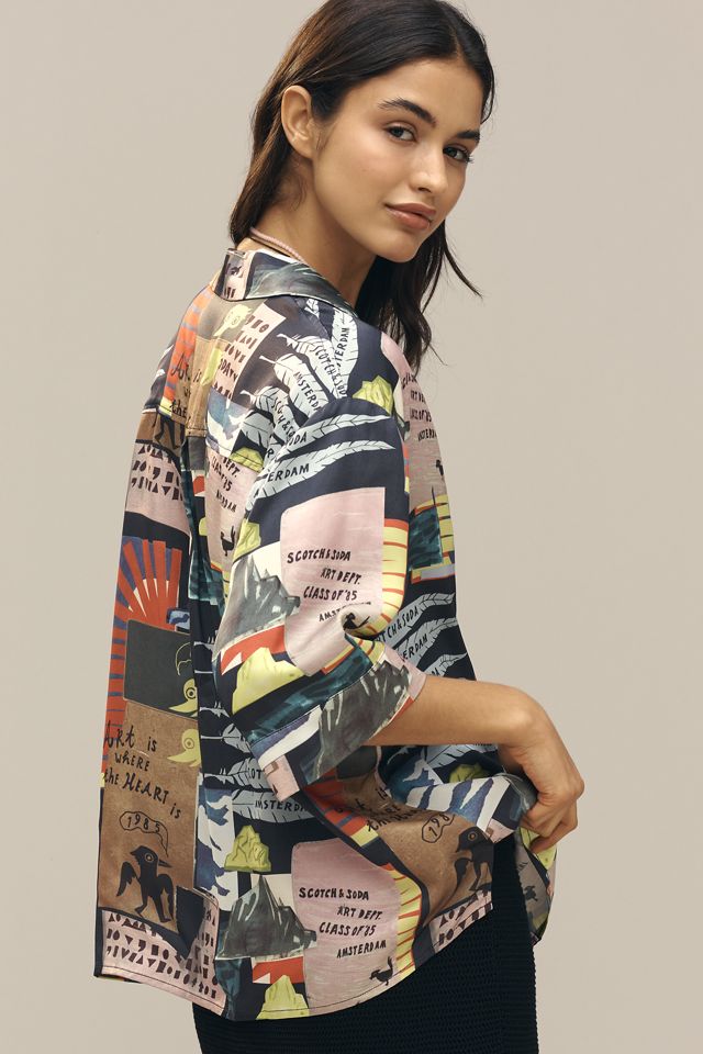 Scotch & Soda Short-Sleeve Printed Buttondown Shirt #1