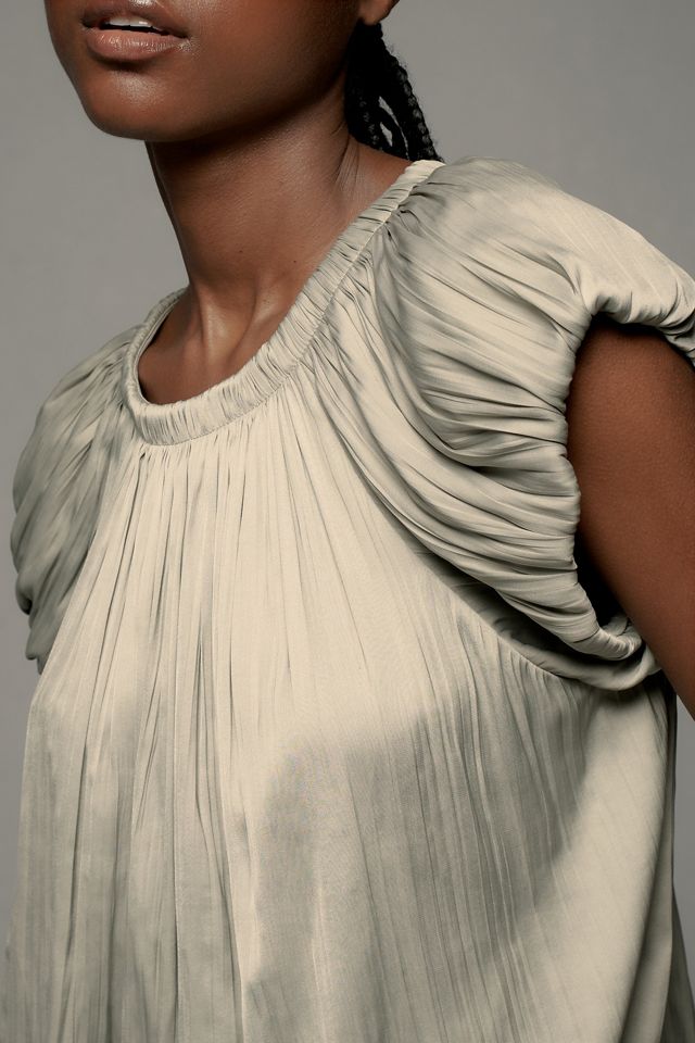 By Anthropologie Short-Sleeve Bubble Blouse #3