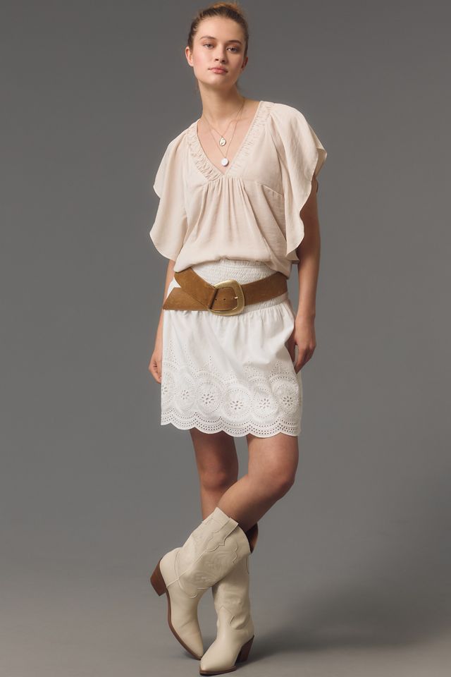 Asymmetrical Flutter Sleeve Top - Limited Quantities