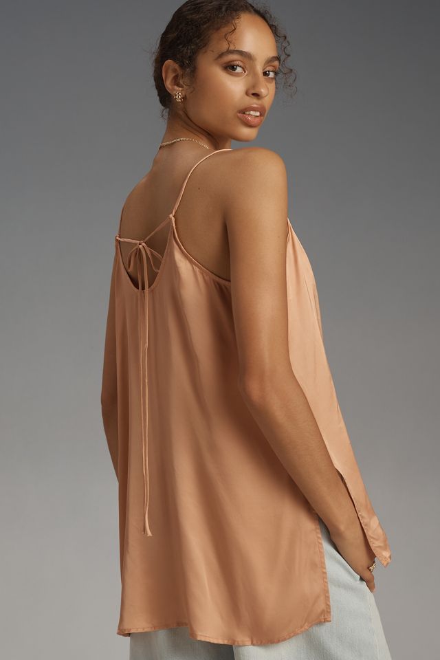 By Anthropologie Silky Cowl-Neck Tunic Top #1