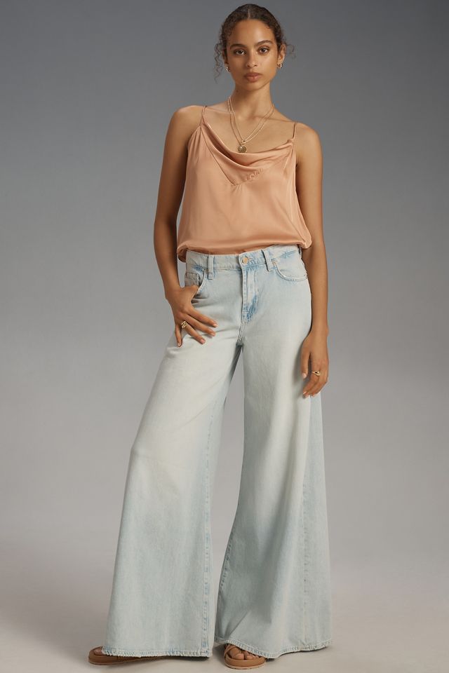 By Anthropologie Silky Cowl-Neck Tunic Top #3