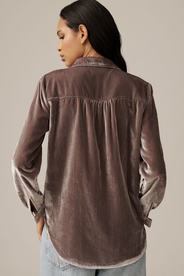 The Hadley Relaxed Buttondown Shirt by Pilcro: Velvet Edition #1