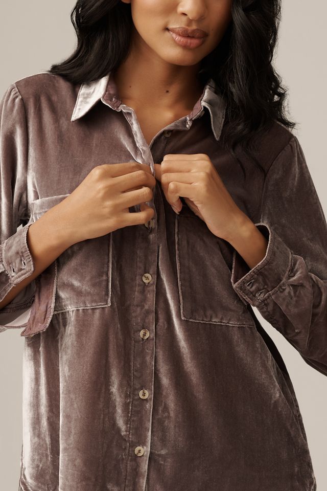 The Hadley Relaxed Buttondown Shirt by Pilcro: Velvet Edition #3
