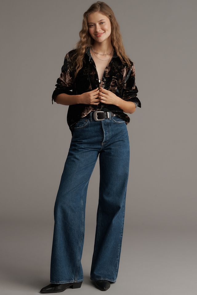The Hadley Relaxed Buttondown Shirt by Pilcro: Velvet Edition #3