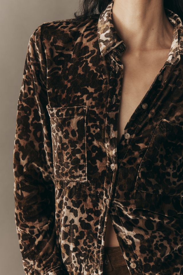 Pilcro Hadley Velvet Relaxed Buttondown Shirt #2