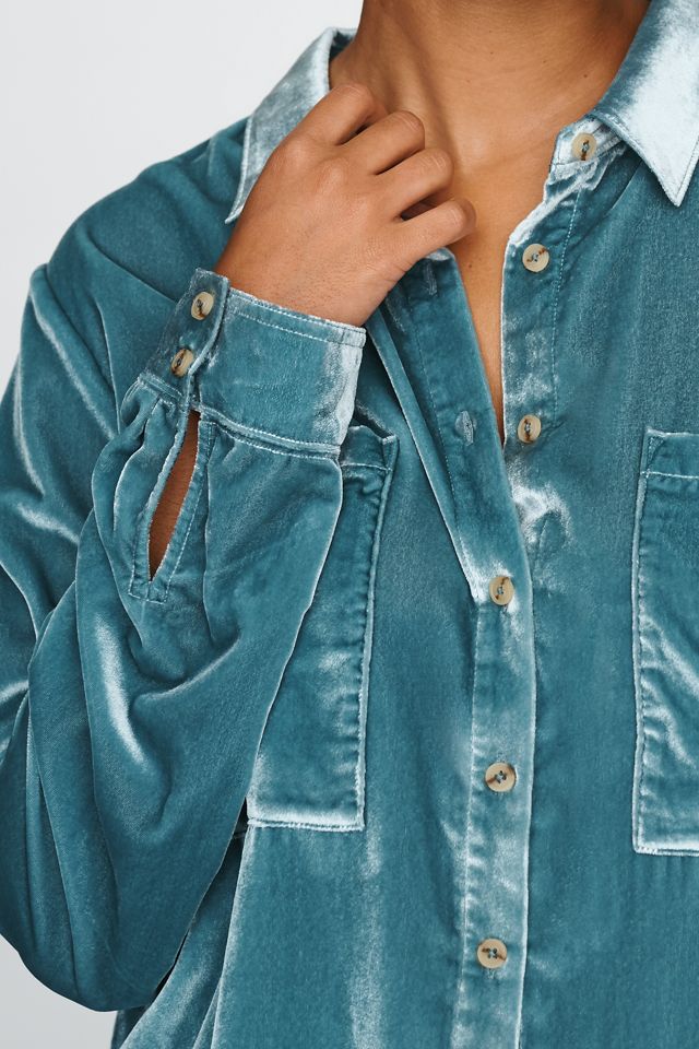 Das Hadley Relaxed Buttondown-Hemd von Pilcro: Samt-Edition #2