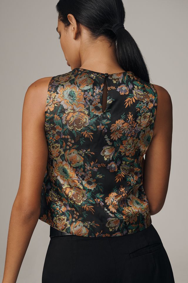 By Anthropologie Jacquard Shell Top #1