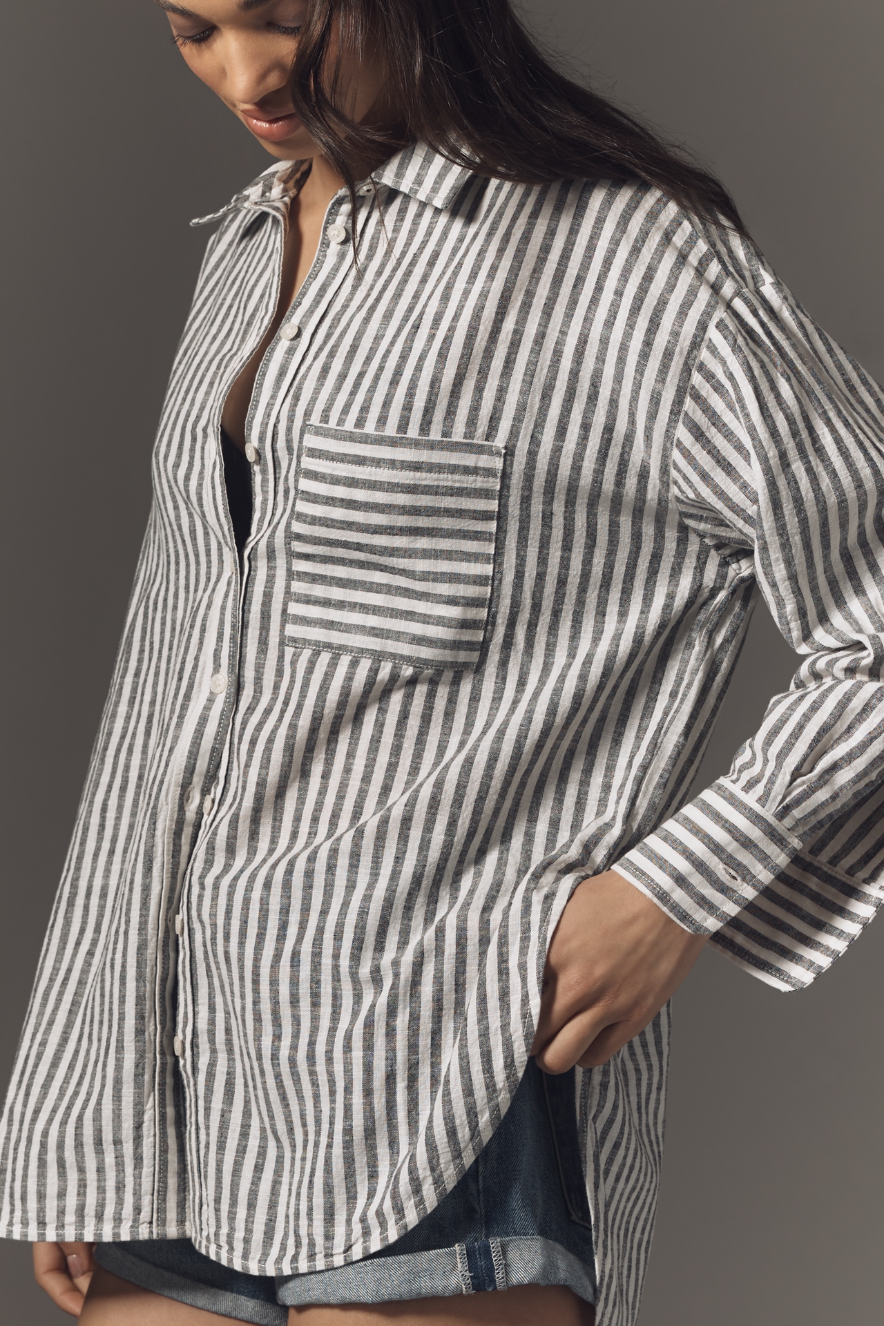 The Bennet Buttondown Shirt by Maeve: Linen Edition