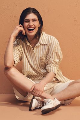 The Bennet Buttondown Shirt by Maeve: Linen Edition