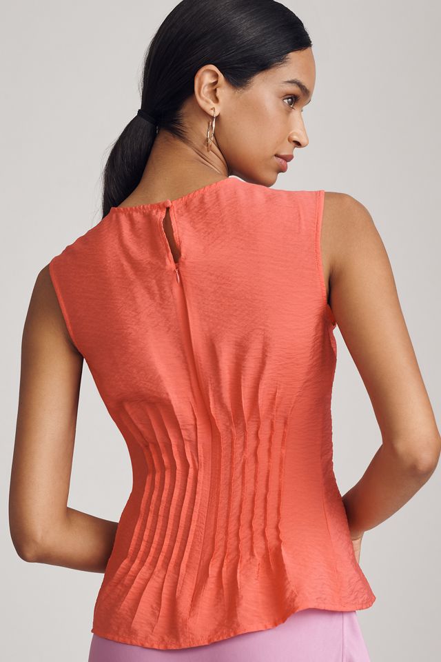 The Della Pleated-Waist Shell Top #1