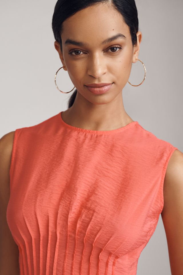 The Della Pleated-Waist Shell Top #3
