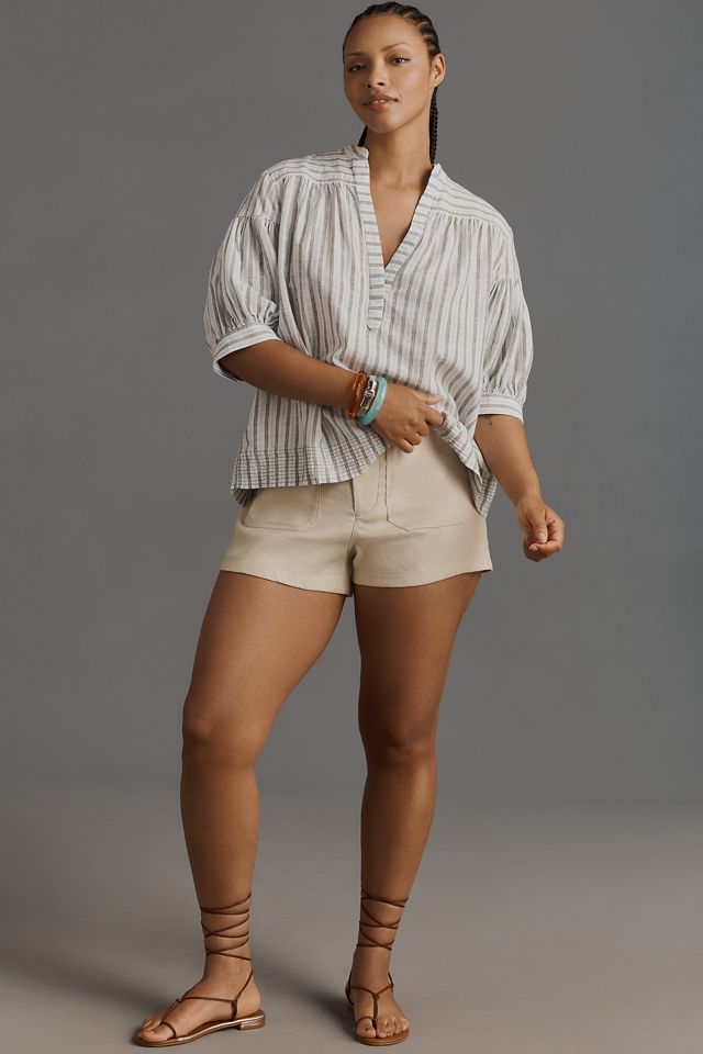 The Darcey Popover Swing Top: Linen Cotton Edition #5
