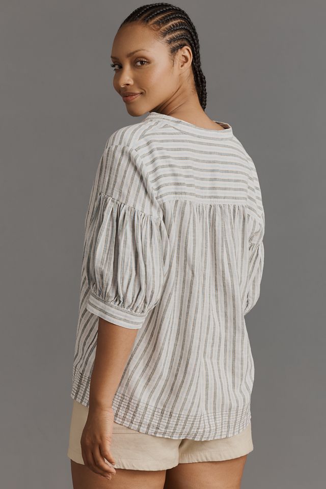 The Darcey Popover Swing Top: Linen Cotton Edition #6