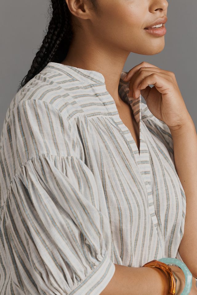 The Darcey Popover Swing Top: Linen Cotton Edition #7