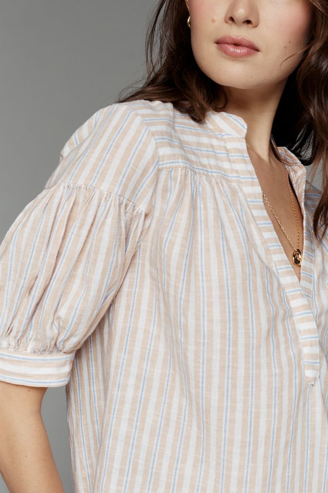 The Darcey Popover Swing Top: Linen-Cotton Edition #2