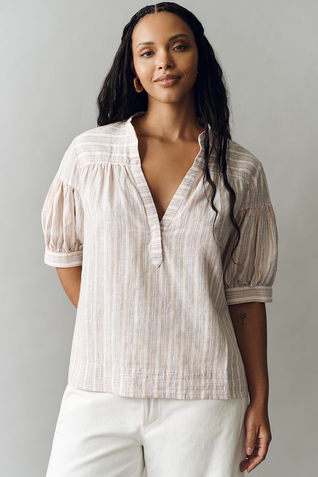 Darcey Popover Swing Top: Linen Cotton Edition #4