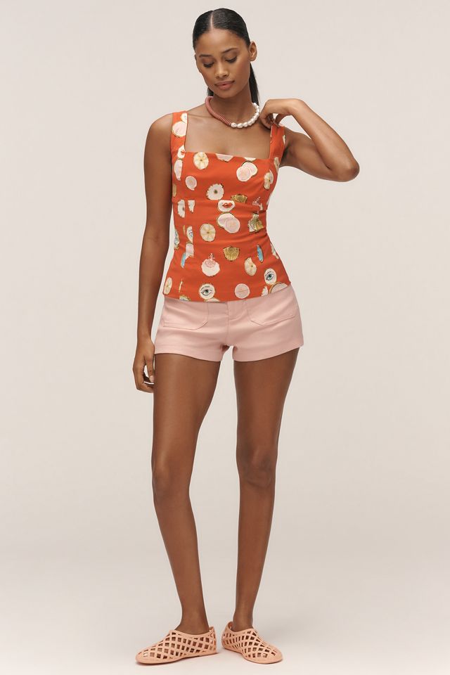 Danielle Kroll x Maeve Square-Neck Tailored Tank #2