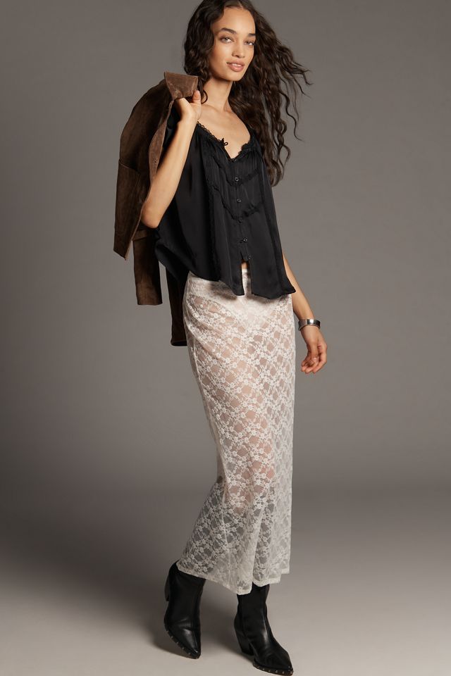 By Anthropologie Kurzarm-Seiden-Bauernbluse #2