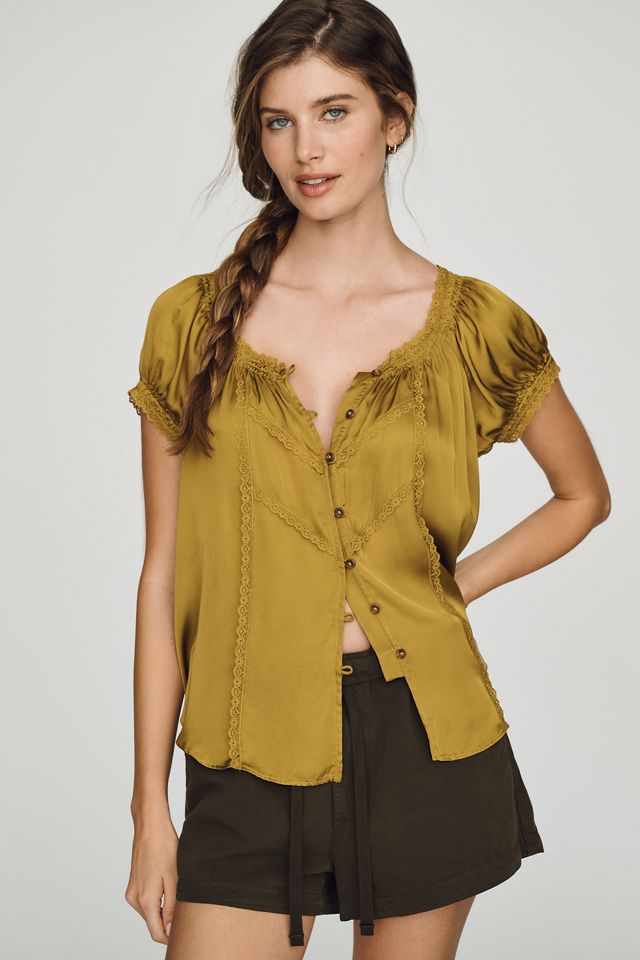 Il Top in Seta a Maniche Corte Amber #2