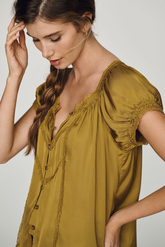 Il Top in Seta a Maniche Corte Amber #3