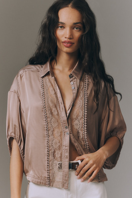 The Quincy Lace Blouse by Pilcro