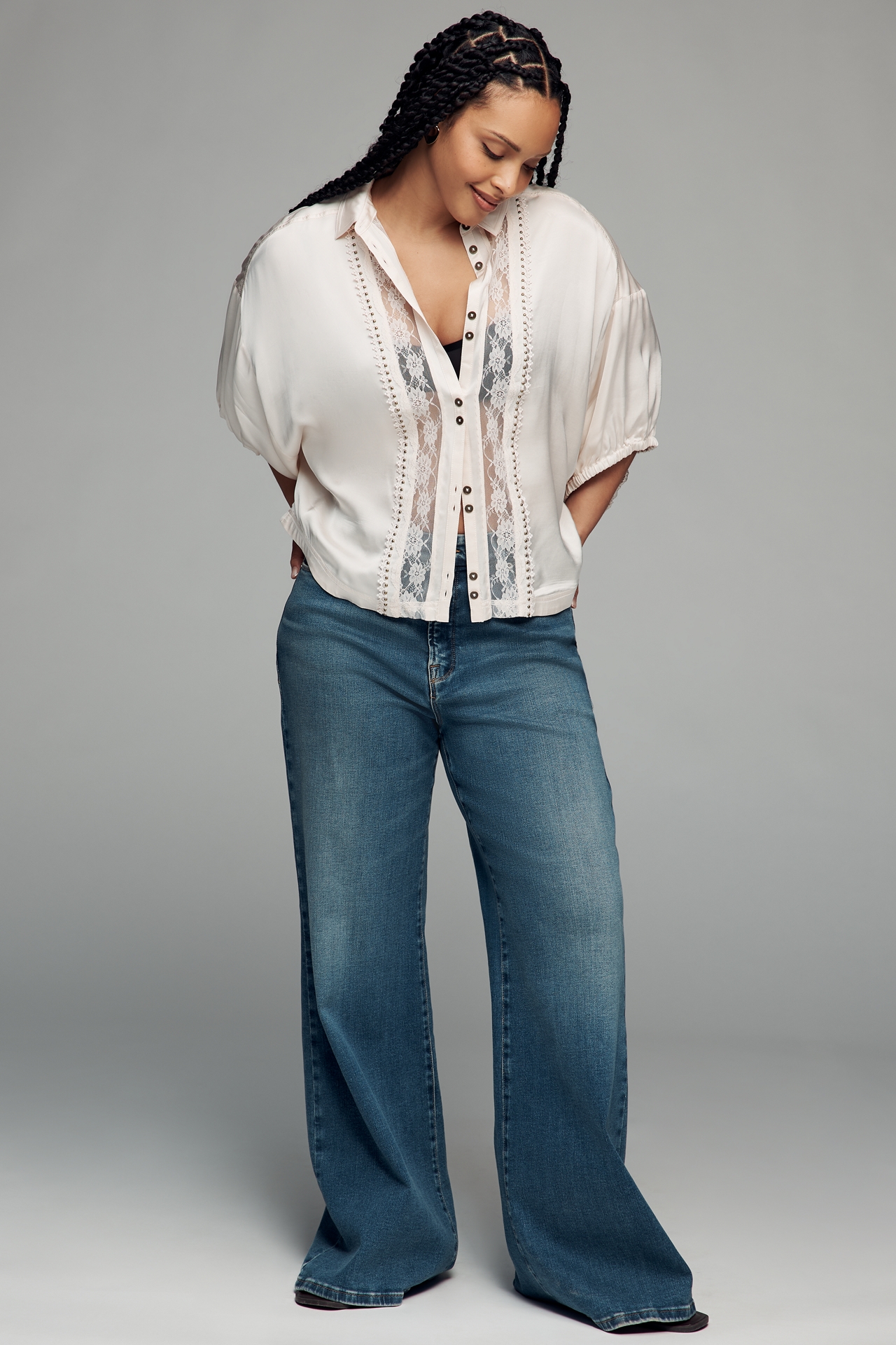 The Quincy Lace Blouse by Pilcro