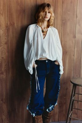 Ranna Gill Aria Pleated Midi Skirt