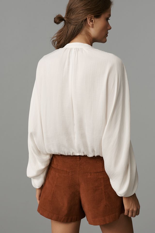 By Anthropologie Long-Sleeve Ruched Dolman Top #2
