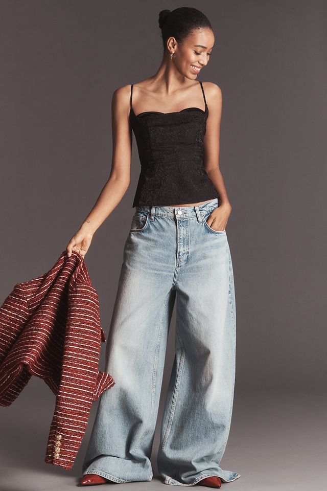 Maeve Jacquard Peekaboo Tank Top #1