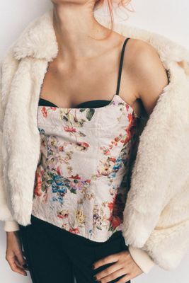 Maeve Jacquard Peekabo Tank Top