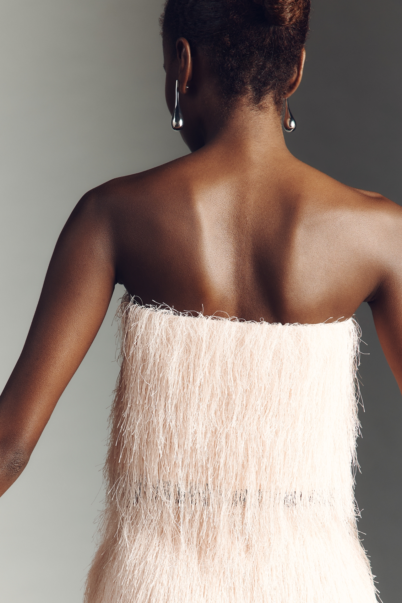 Maeve Strapless Fringe Top