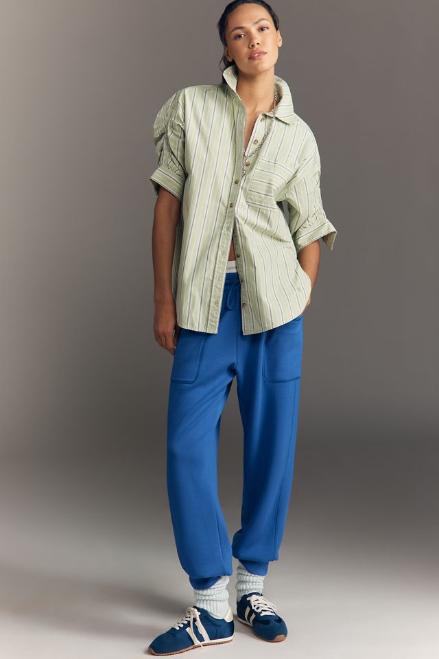 Pilcro Ruched Sleeve Buttondown Shirt #3