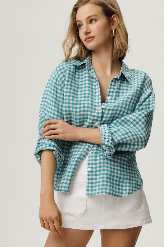 Shrunken Bennet 100% European Linen Buttondown Shirt | Anthropologie