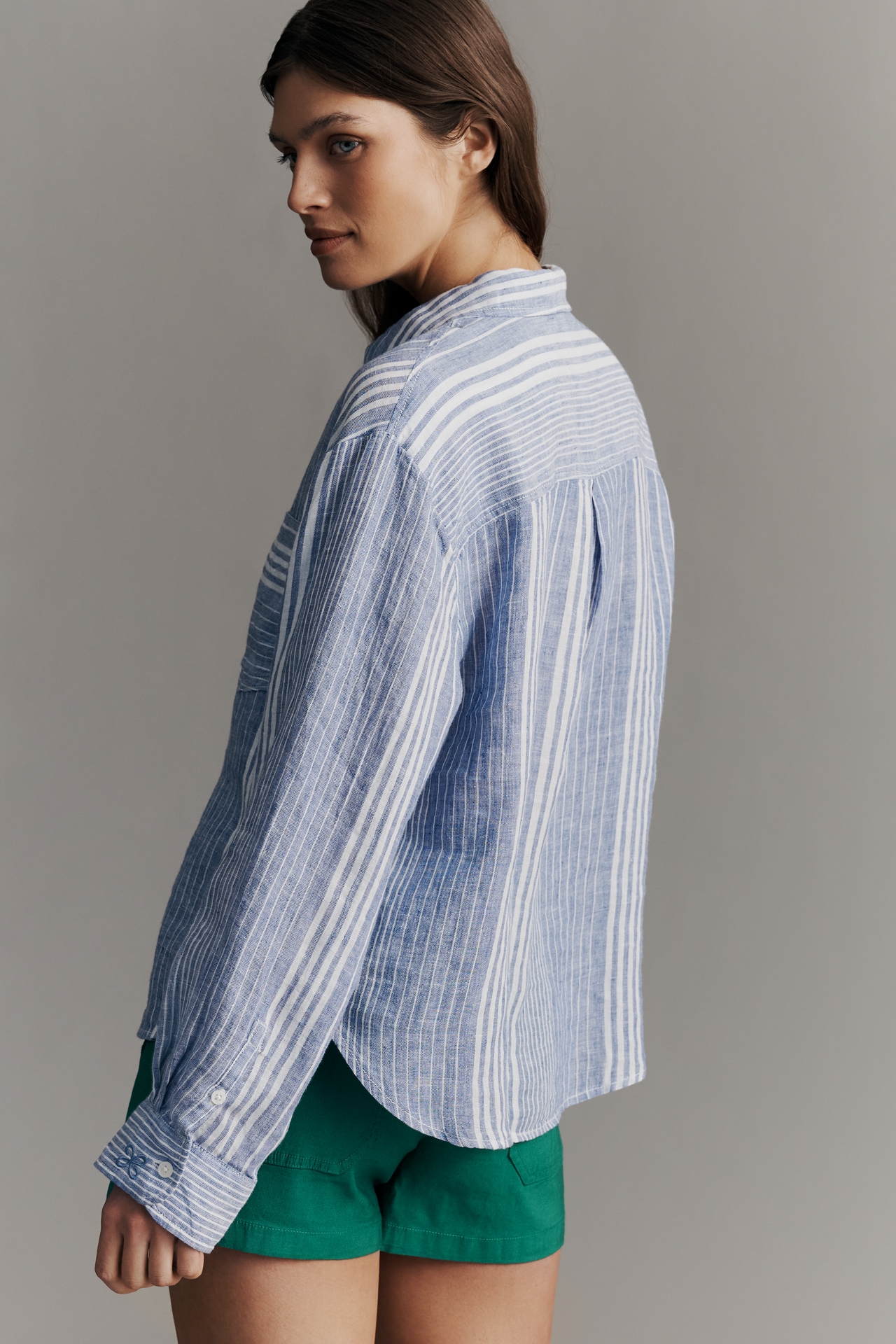 Shrunken Bennet 100% European Linen Buttondown Shirt