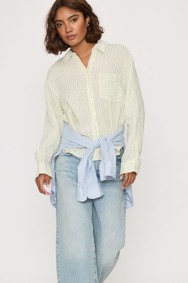 Camicia Bennet in Lino Rimpicciolita con Bottoni di Maeve #3