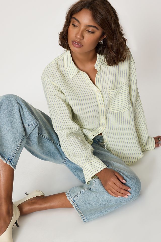 Camicia Bennet in Lino Rimpicciolita con Bottoni di Maeve #4