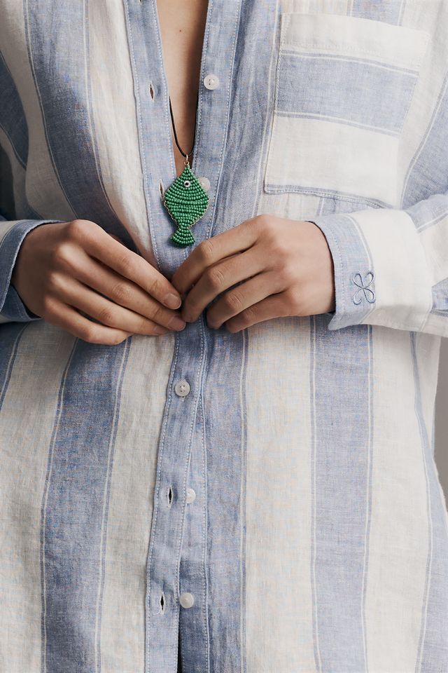 Camicia in Lino con Bottoni Bennet di Maeve #4
