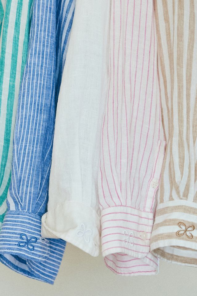 Shrunken Bennet 100% European Linen Buttondown Shirt | Anthropologie