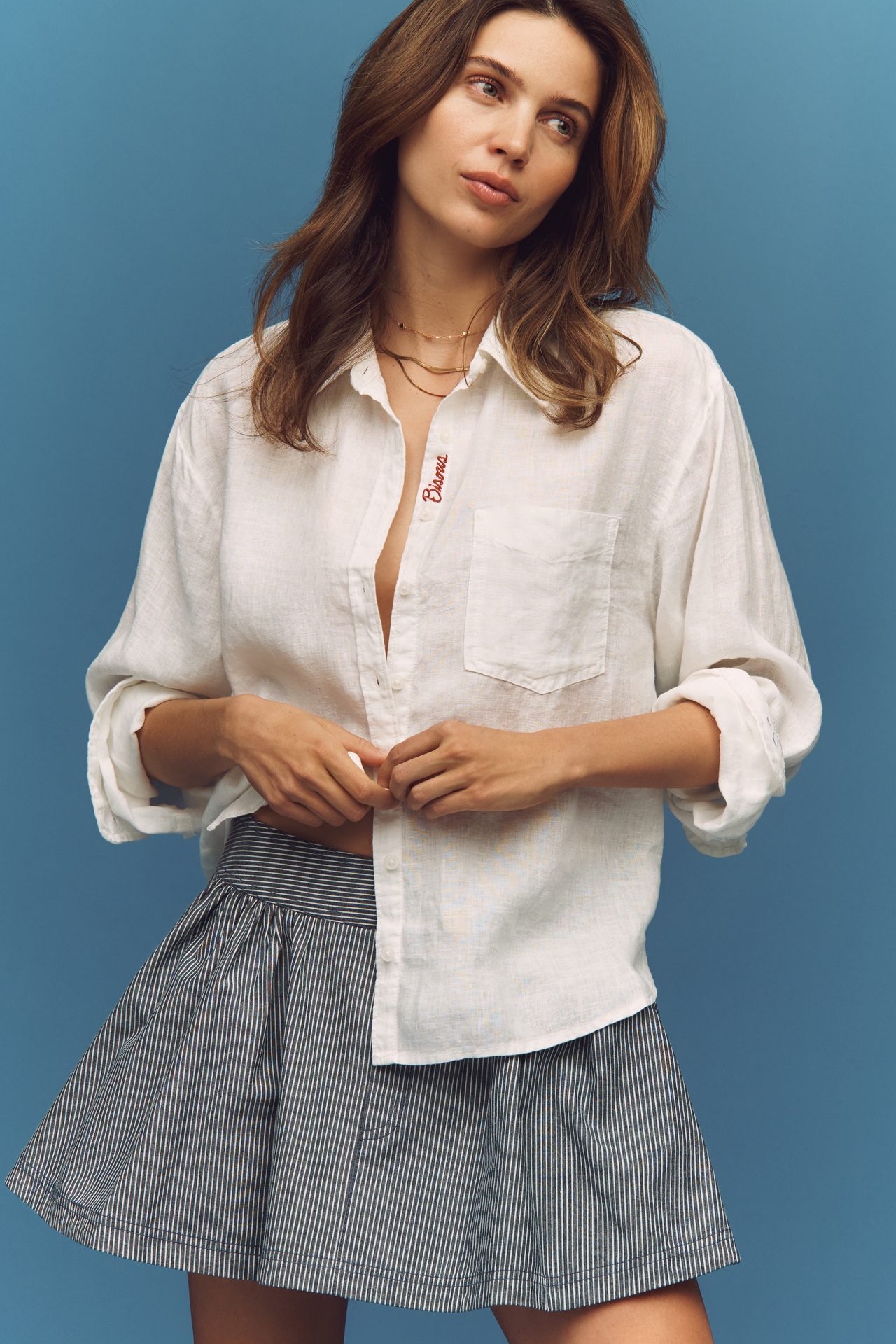 Shrunken Bennet 100% European Linen Buttondown Shirt