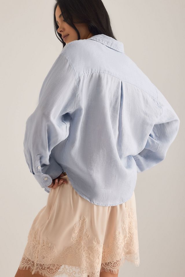 La chemise boutonnée en lin Bennet rétrécie par Maeve #3