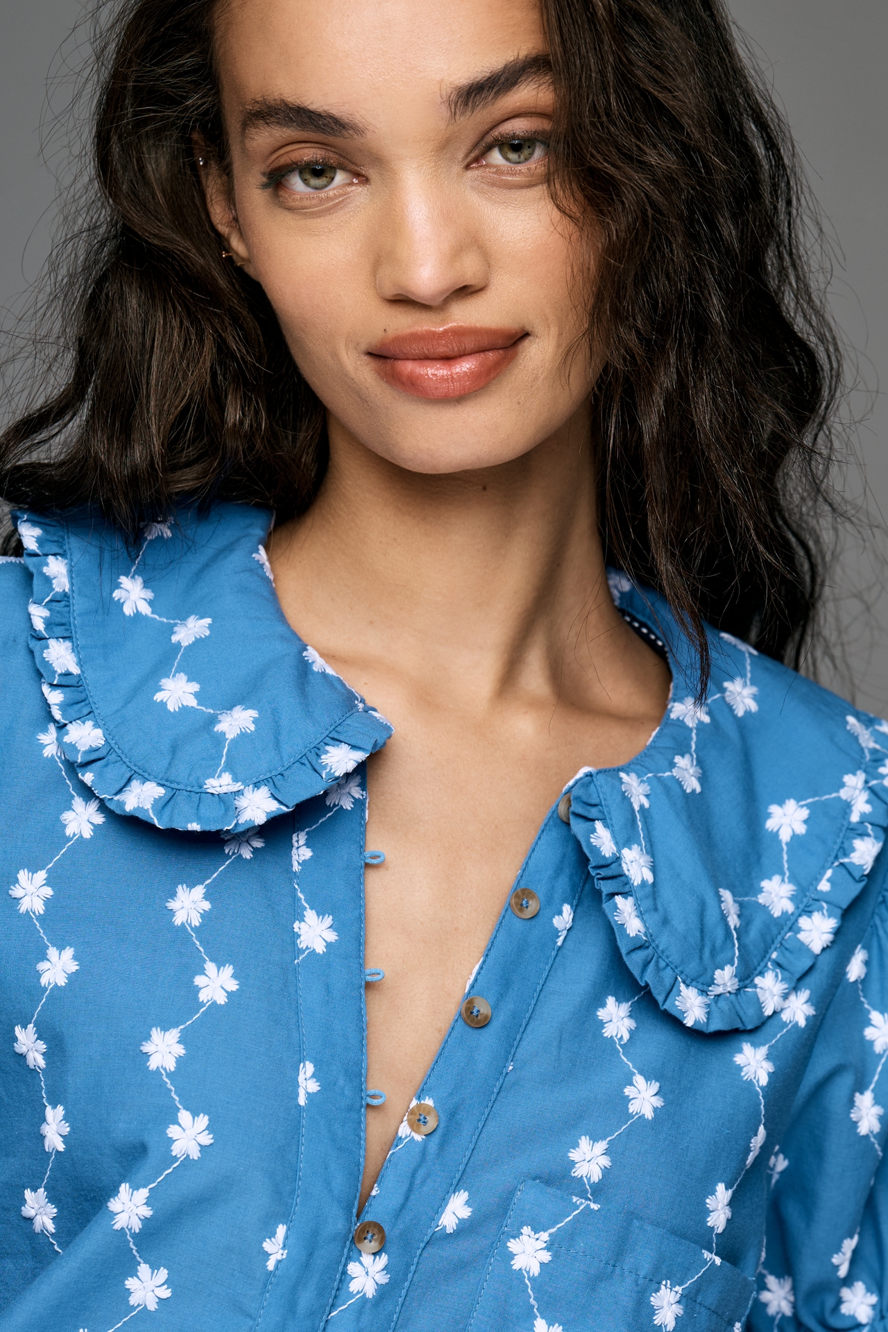 The Keira Embroidered Blouse by Pilcro