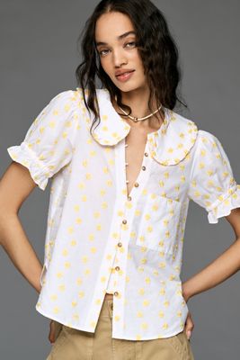 Diane von Furstenberg Peona Silk Wrap Blouse | Anthropologie