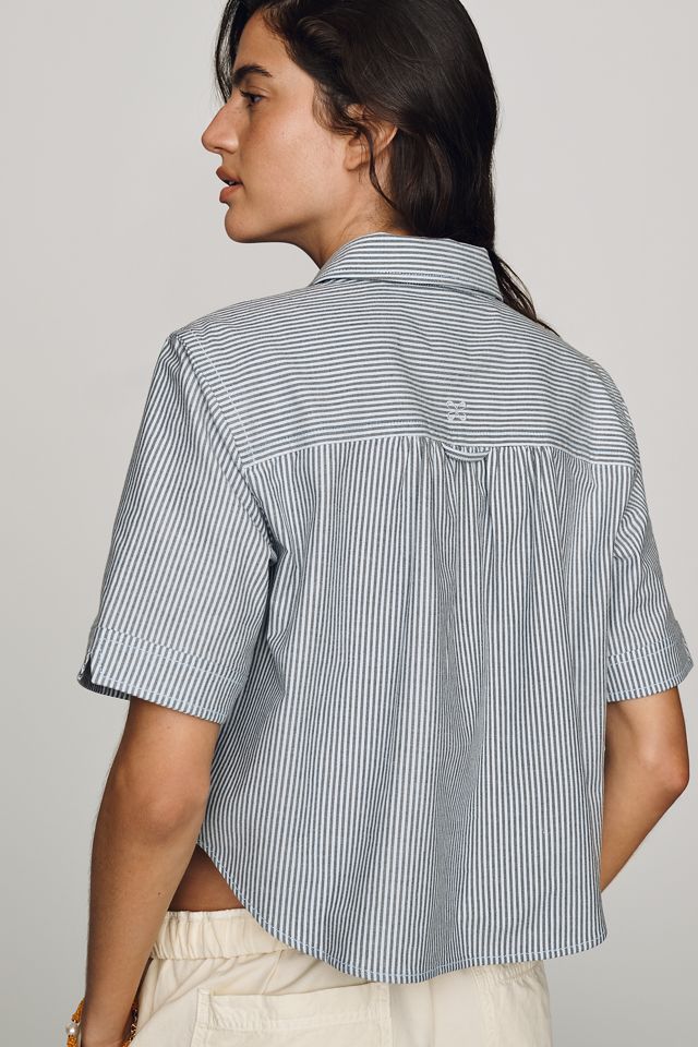 Camisa Corta de Manga Corta con Botones Merritt de Maeve #1