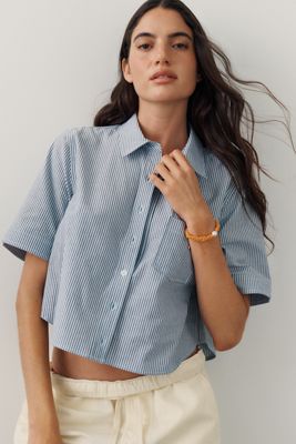 Camicia Corta a Maniche Corte con Bottoni Merritt di Maeve